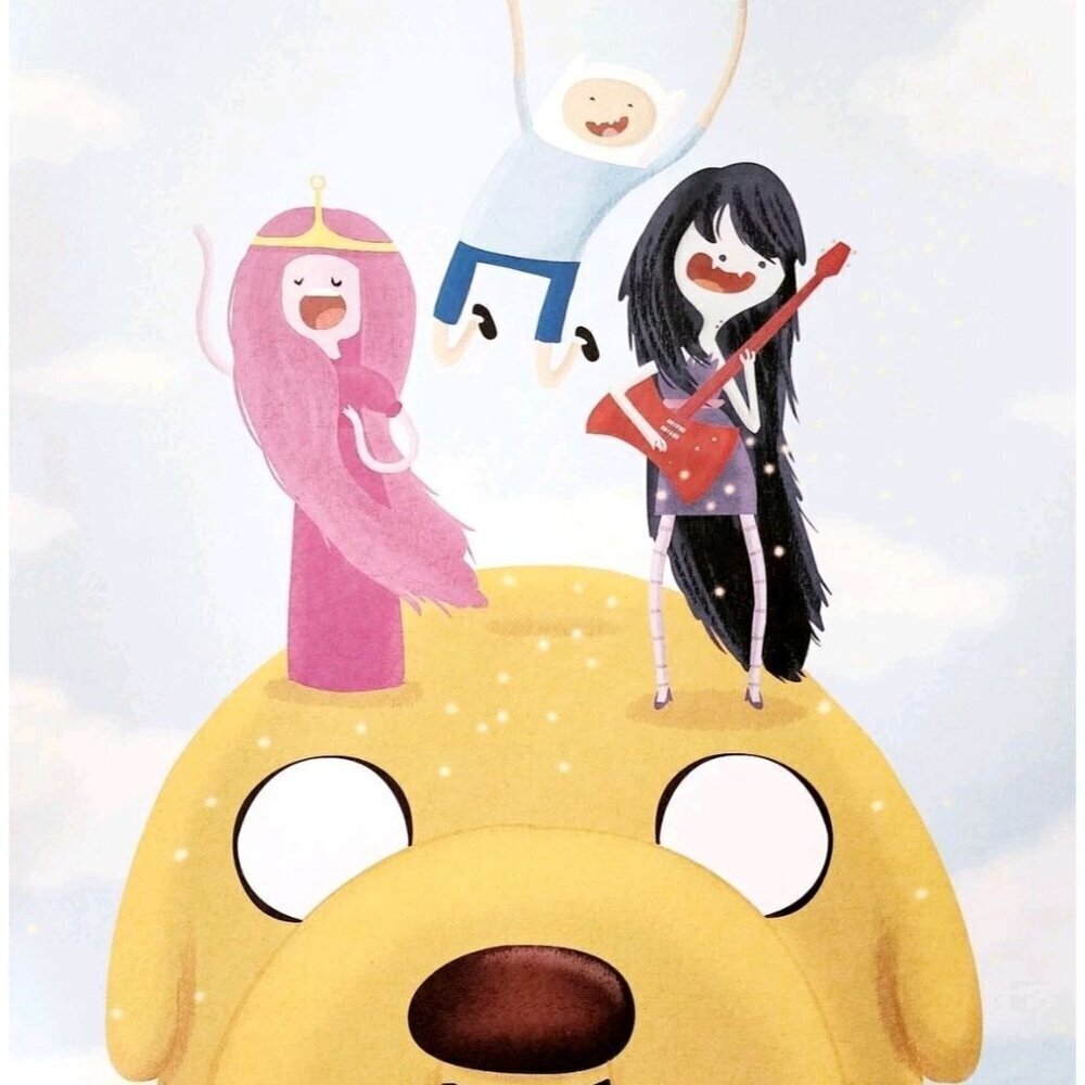 2014 Adventure Time Poster Jake Finn Marceline Nidhi Chanani 16 x 11" DWJJ8